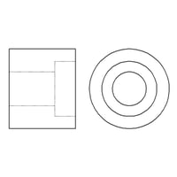【ハーフカップリング (Sch160)】CADデータ / 2D / DXF