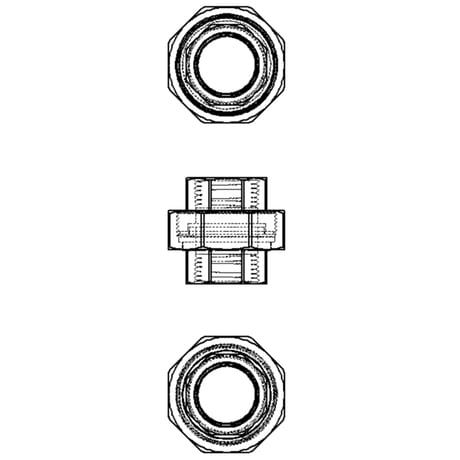 【ねじ込み式管継手】CADデータ / 2D / DXF