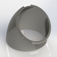 【45° ショートエルボ (SGP)】CADデータ / 3D / STEP