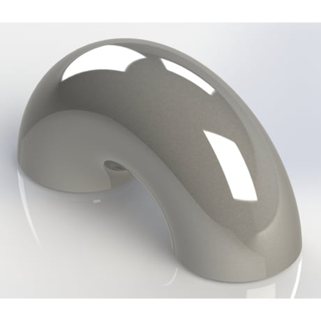 【突合せ溶接式管継手 Sch80】CADデータ / 3D / X_T