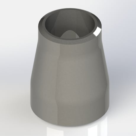 【突合せ溶接式管継手 Sch80】CADデータ / 3D / X_T