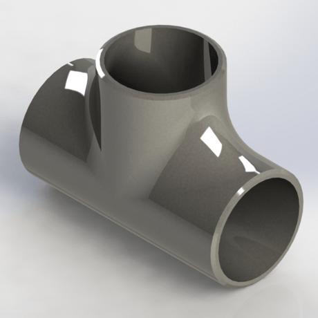 【突合せ溶接式管継手 Sch40】CADデータ / 3D / STEP