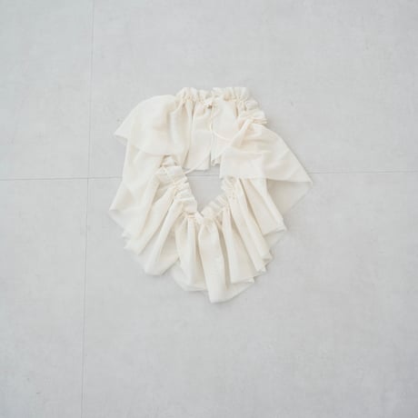 Tulle Shoulder Strap Ivory/Black