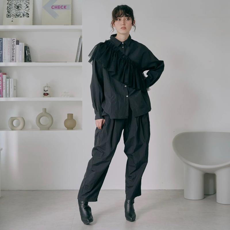 cocoon pants black | lov