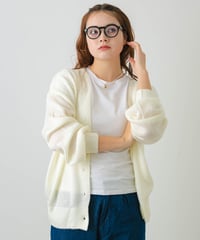 sheer cardigan white