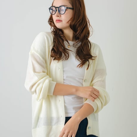 sheer cardigan white