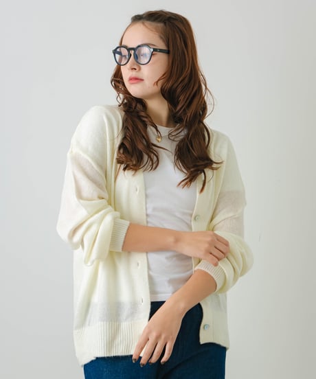 sheer cardigan white