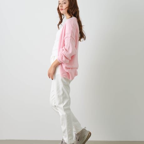 sheer cardigan pink