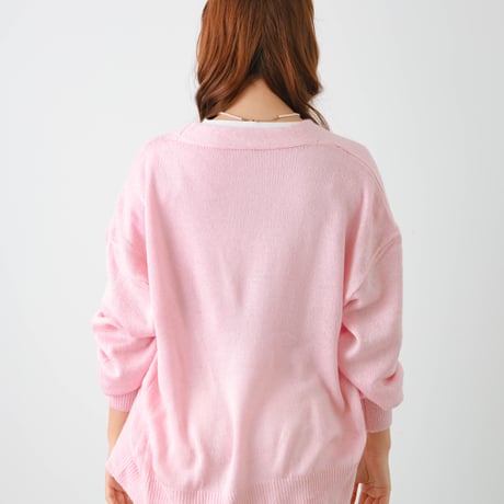 sheer cardigan pink