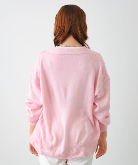 sheer cardigan pink