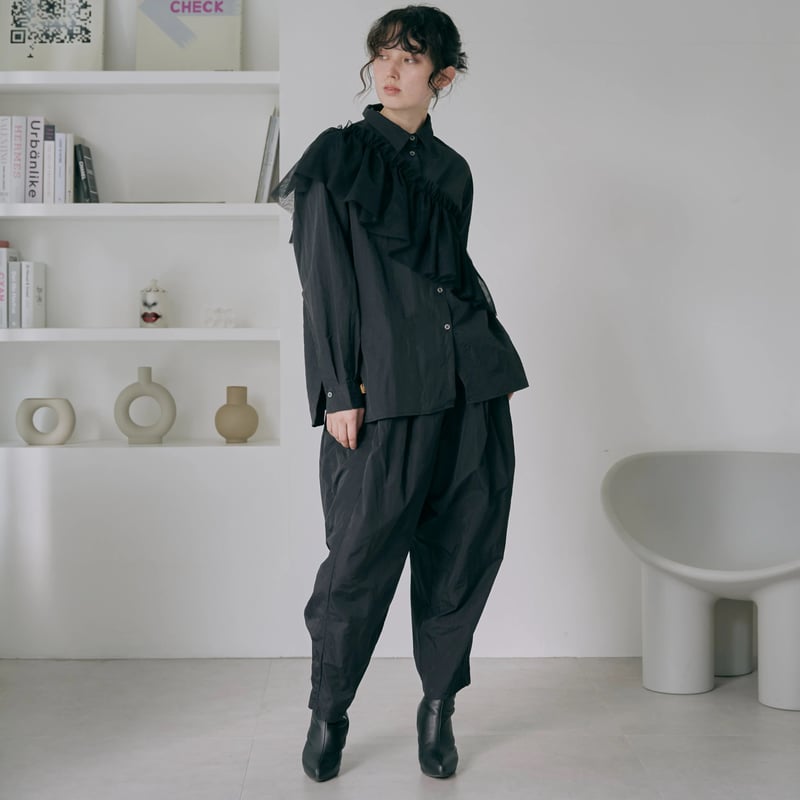 cocoon pants black | lov