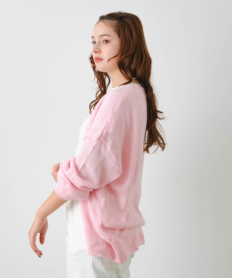 sheer cardigan pink