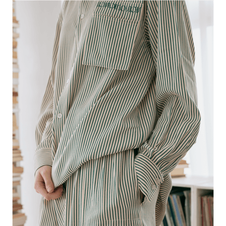 one mile wear  stripe shirt
