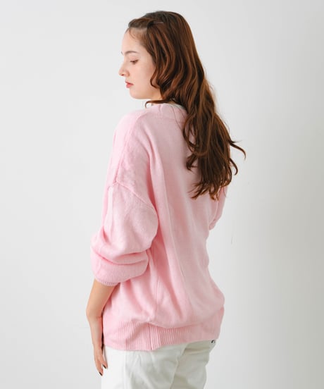 sheer cardigan pink
