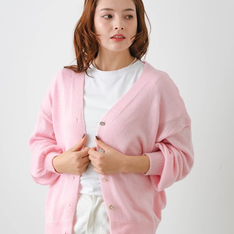 sheer cardigan pink