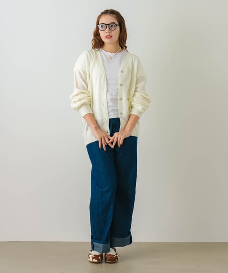 sheer cardigan white