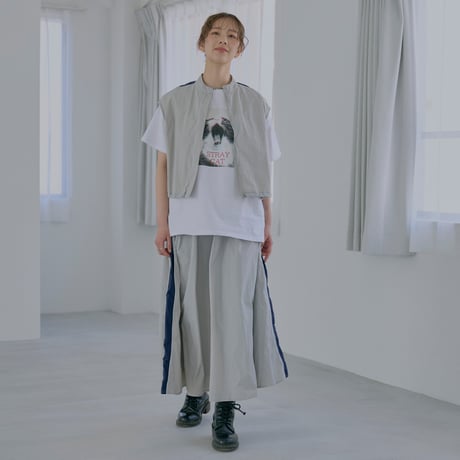 Line Vest Jacket gray
