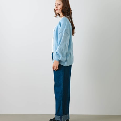 sheer cardigan Blue
