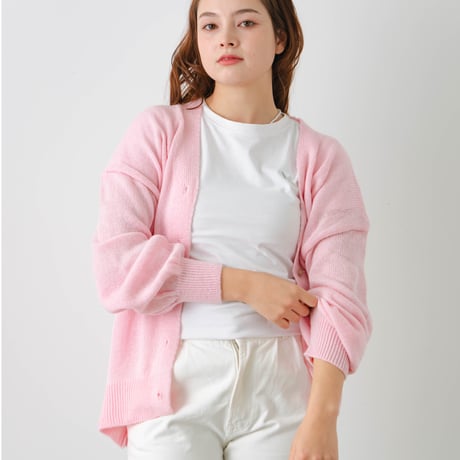 sheer cardigan pink