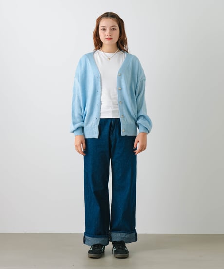 sheer cardigan Blue