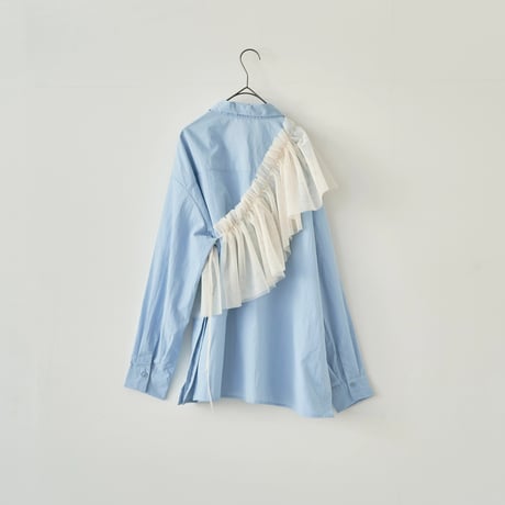 Tulle Blouse light blue