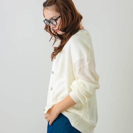 sheer cardigan white