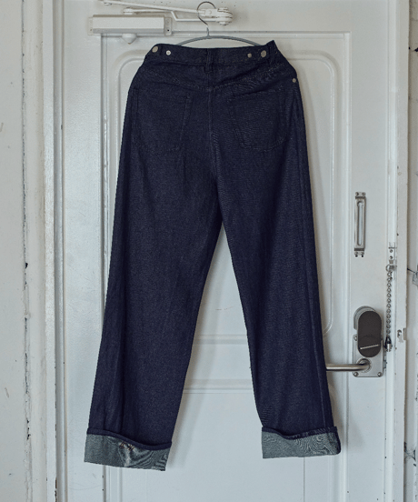 the LOV logo denim
