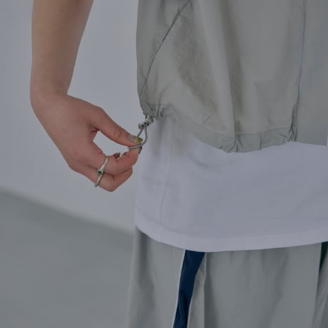 Line Vest Jacket gray