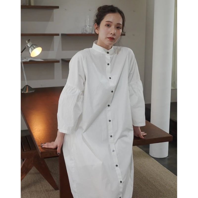 Hem flare shirt one-piece | lov 