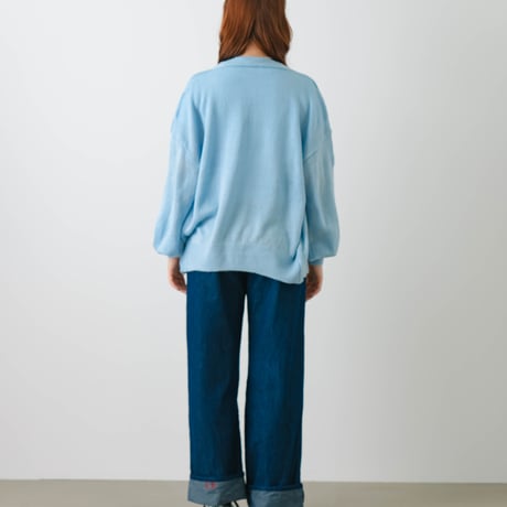 sheer cardigan Blue