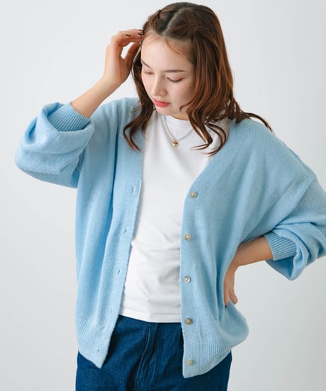 sheer cardigan Blue