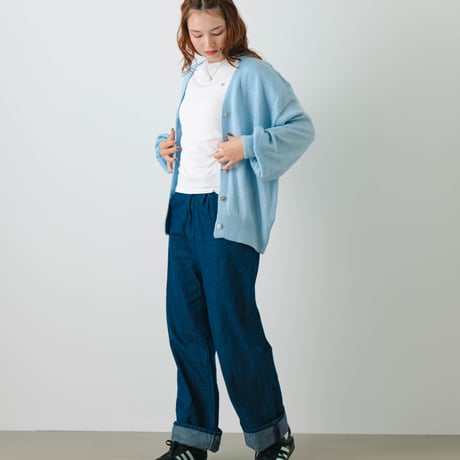 sheer cardigan Blue