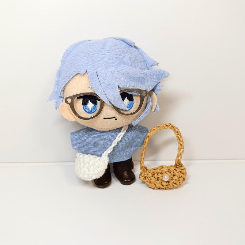 【F】10cm ぬい服 緑紺チェック紳士服 F】10cm ぬい服 緑紺チェック紳士服 F】10cm ぬい服 緑紺チェック