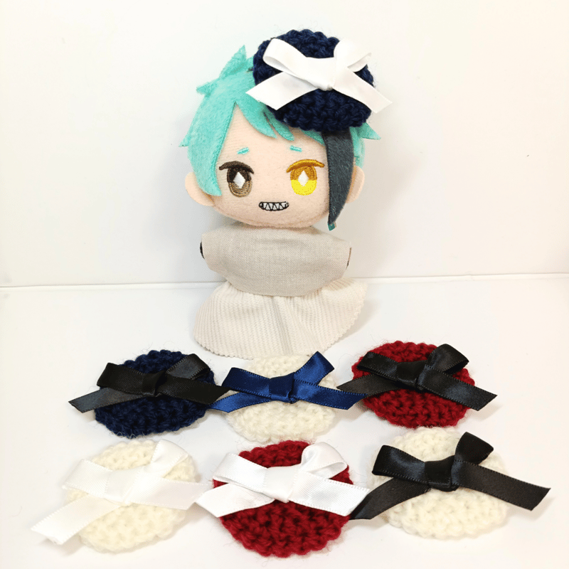 ぬい服10cm サテンリボンチビベレー | takoyuka