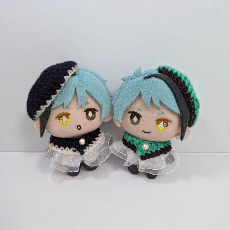 10cmぬい服 バイカラーケープ&ベレーセット | takoyuka 10cmぬい服 バイカラーケープ&ベレーセット | takoyuka