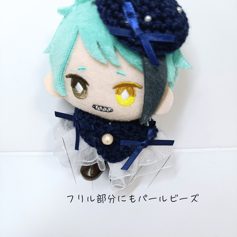 10cmぬい服 サテンパールケープ＆チビベレーセット | takoyuka