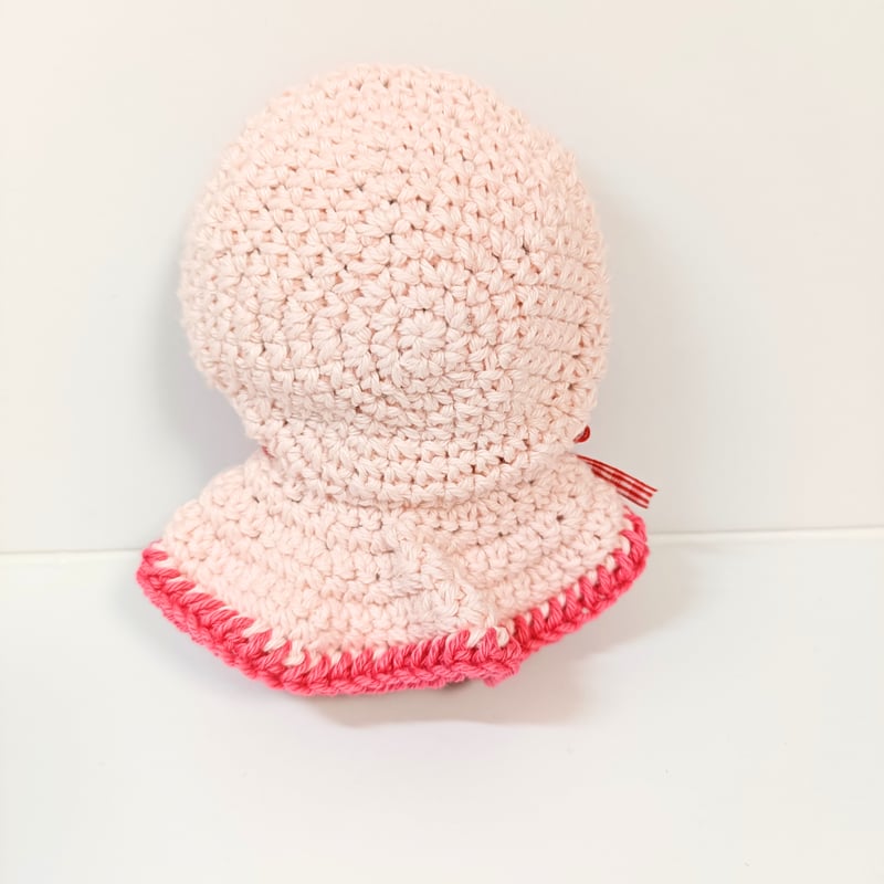 10cm 12cm ぬいぐるみ服 ぬい服(ミルクチェック/いちご)