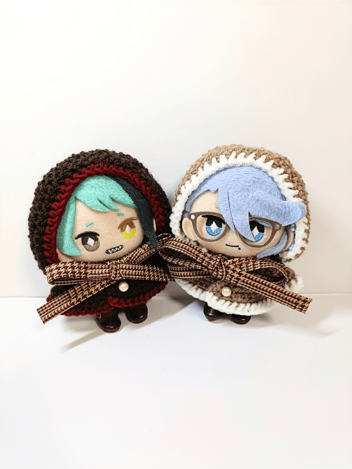 ☆千☆ぬい服 ぬい服 10cm 15cm 千鳥格子 ベレー帽 ぬいぐるみ服 推し活 着ぐるみ