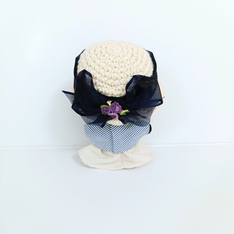 ぬい服10cm オーガンジーフラワーハット | takoyuka
