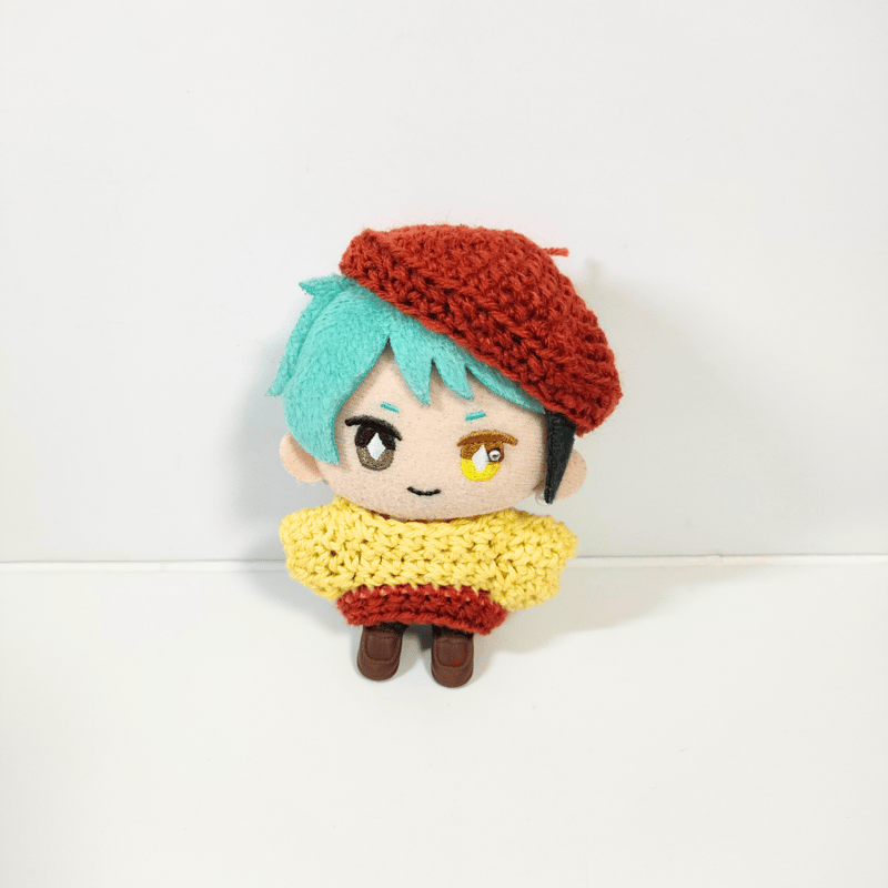 ぬい服　10㎝ぬい服　ぬい帽子　ハンドメイド　2WAY ぬい服 ぬいぐるみ用ニット帽 10cm用【推し活グッズ】 | G.triGer
