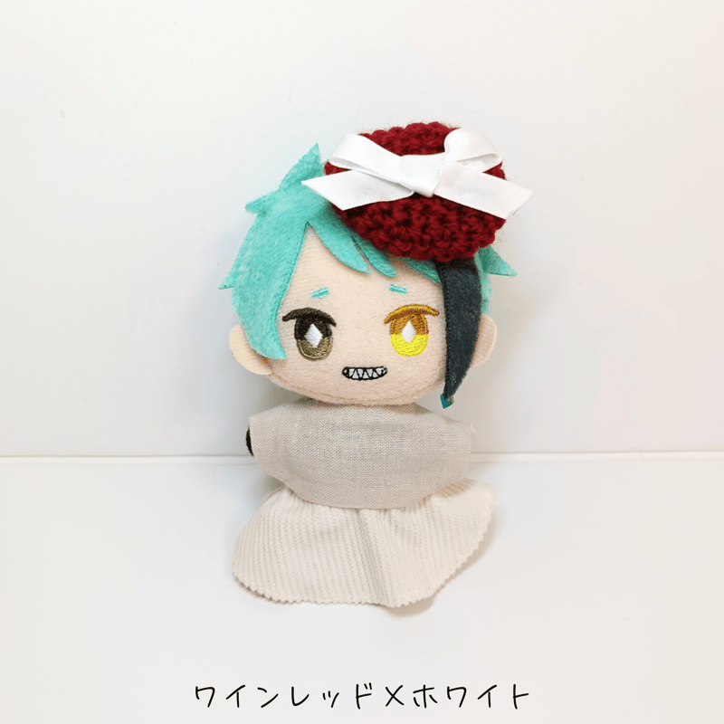 ぬい服10cm サテンリボンチビベレー | takoyuka
