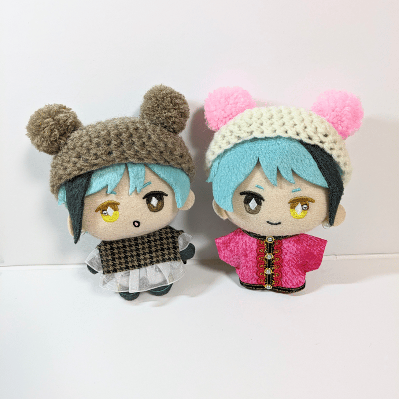 ぬい服10cm ぽんぽん耳のくまさんベレー『くま・ぱんだ』 | takoyuka
