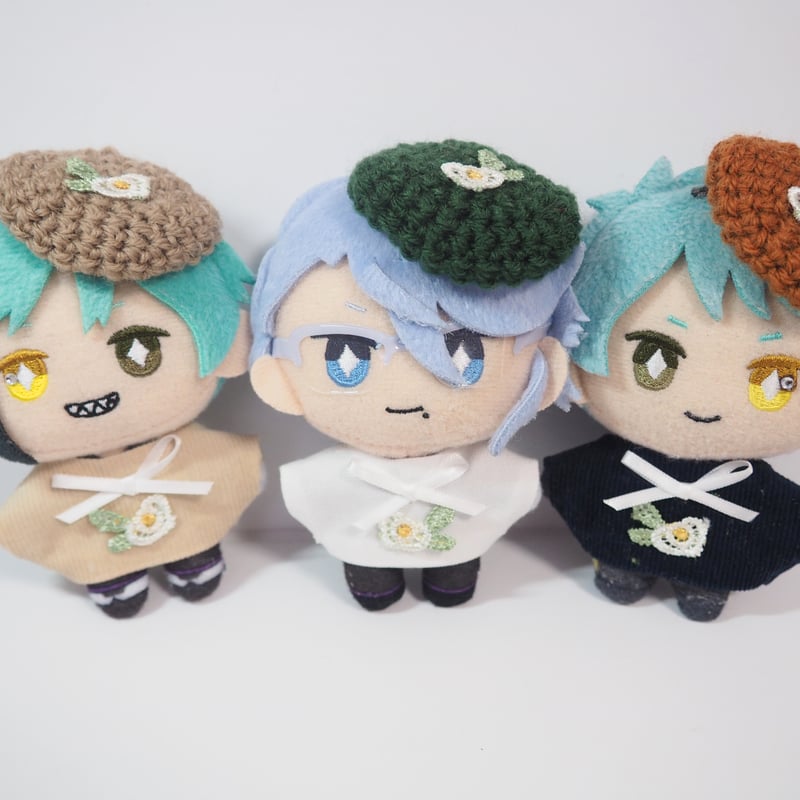 ぬい服10cm クラシカルフラワーチビベレー | takoyuka