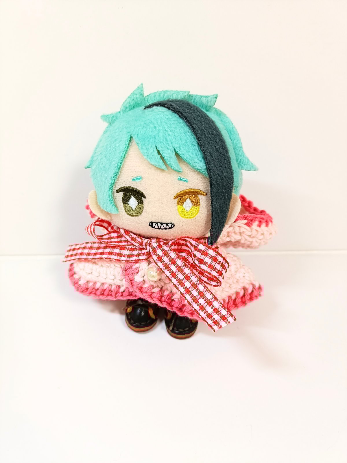 10cm 12cm ぬいぐるみ服 ぬい服(ミルクチェック/いちご) 10cm 12cm ぬいぐるみ服 ぬい服(ミルクチェック/いちご)