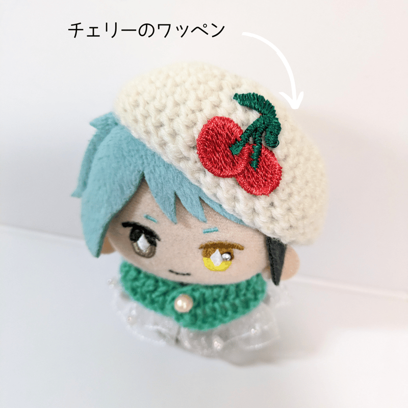 さいた様　ぬい服　ハンドメイド　ヘッドドレス　10cm メロンソーダ　いちご さいた様 ぬい服 ハンドメイド ヘッドドレス 10cm メロンソーダ いちご