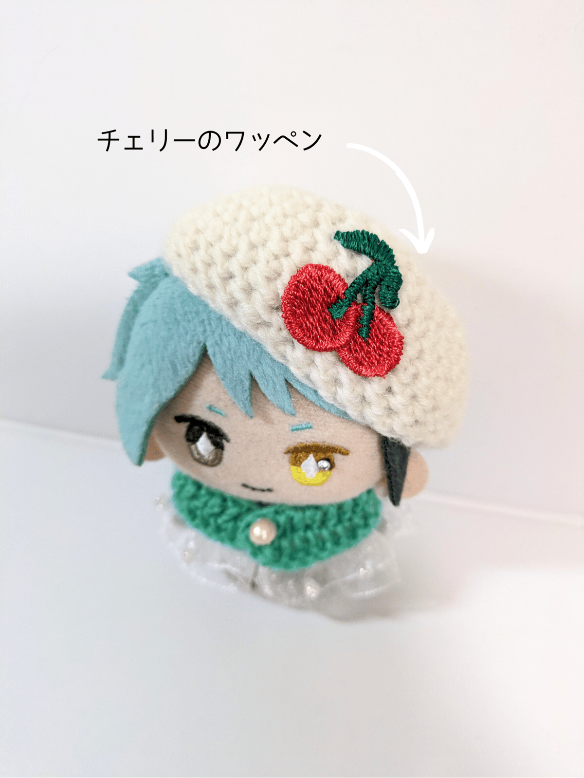STORES限定】ぬい服10cm クリームソーダケープ&ベレーセット STORES限定】ぬい服10cm クリームソーダケープ&ベレーセット