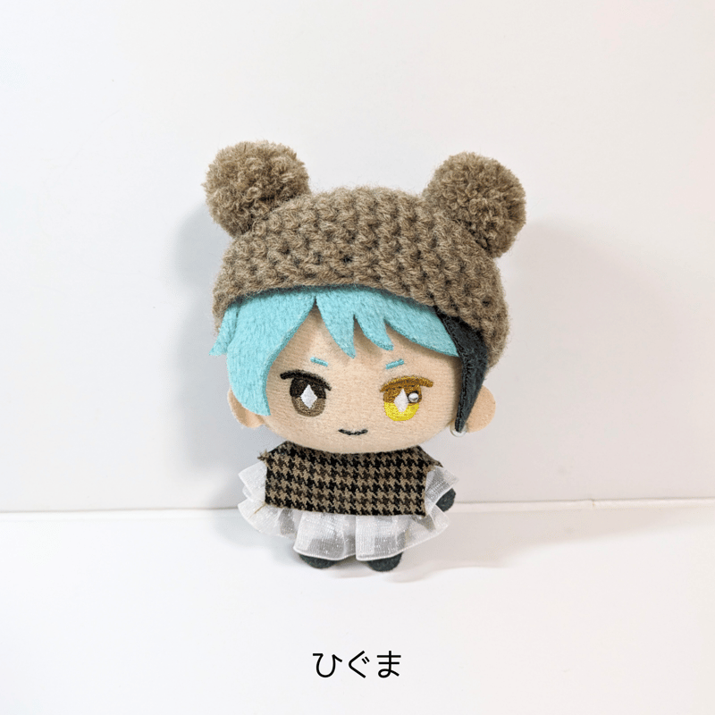 ぬい服10cm ぽんぽん耳のくまさんベレー『くま・ぱんだ』 | takoyuka