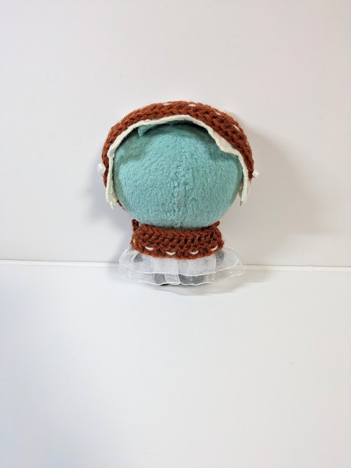 ぬい服10cm ニットヘッドドレス＆ケープセット 『チュールレース 