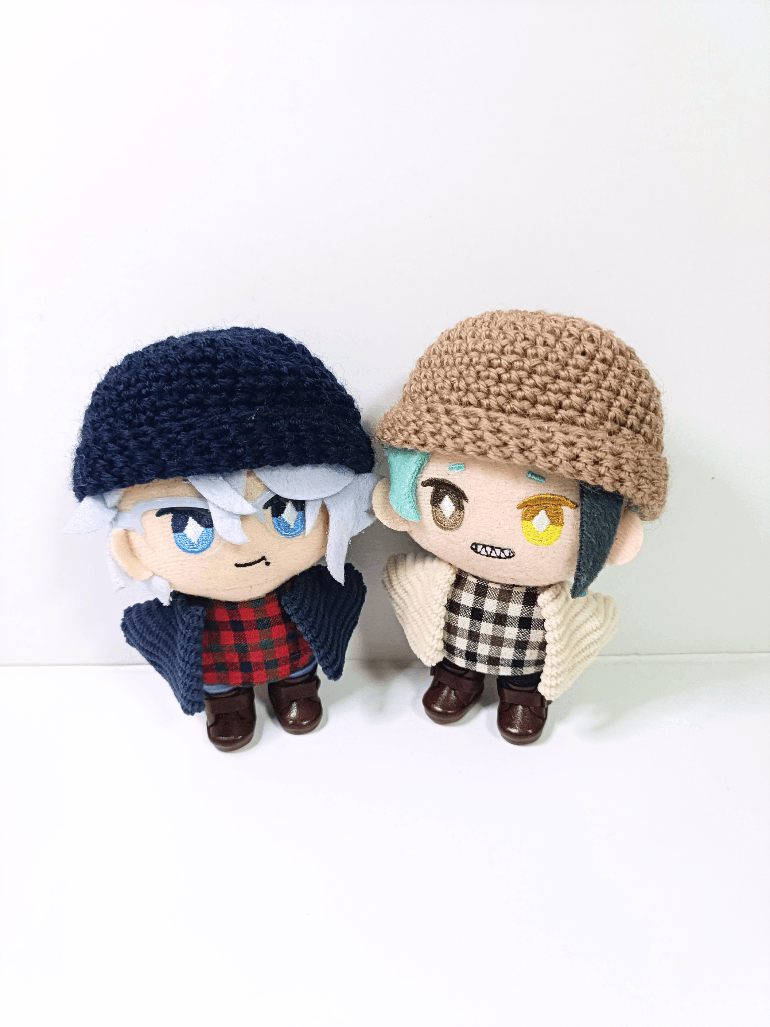 10cmぬい服 ニット帽＆チェックコーデセット~part2~ | takoyuka
