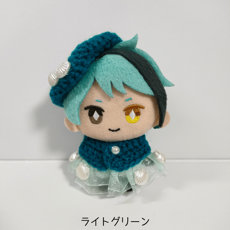 ふたご おすわりぬい服 !10cm! ぬい服10cm 双子の人魚ケープ&ベレーセット | takoyuka